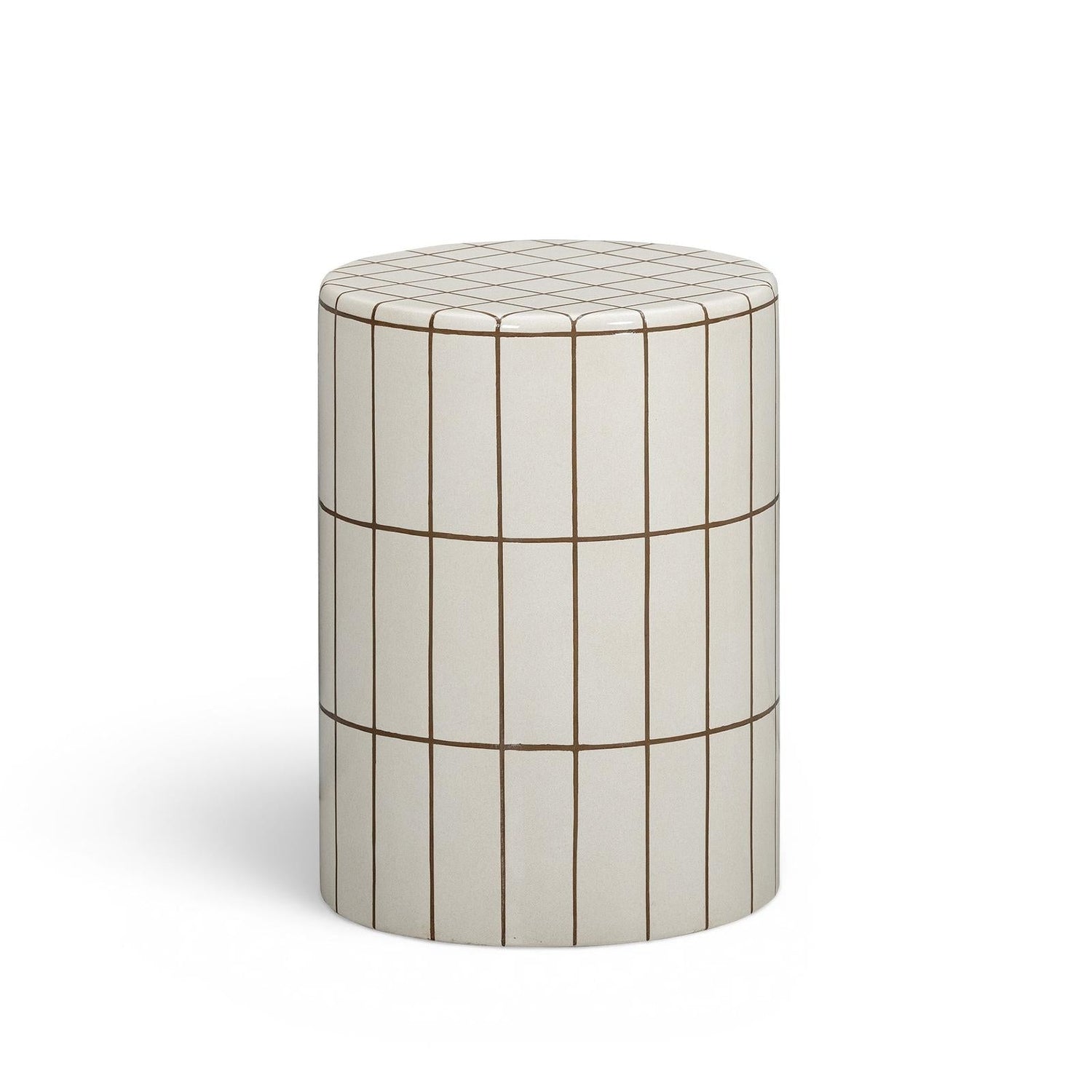TOV Furniture Tatiana Round Concrete Indoor/Outdoor Side Table