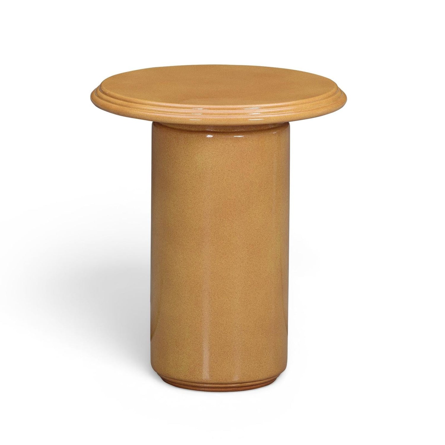 TOV Furniture Tate Turmeric Concrete Indoor/Outdoor Side Table