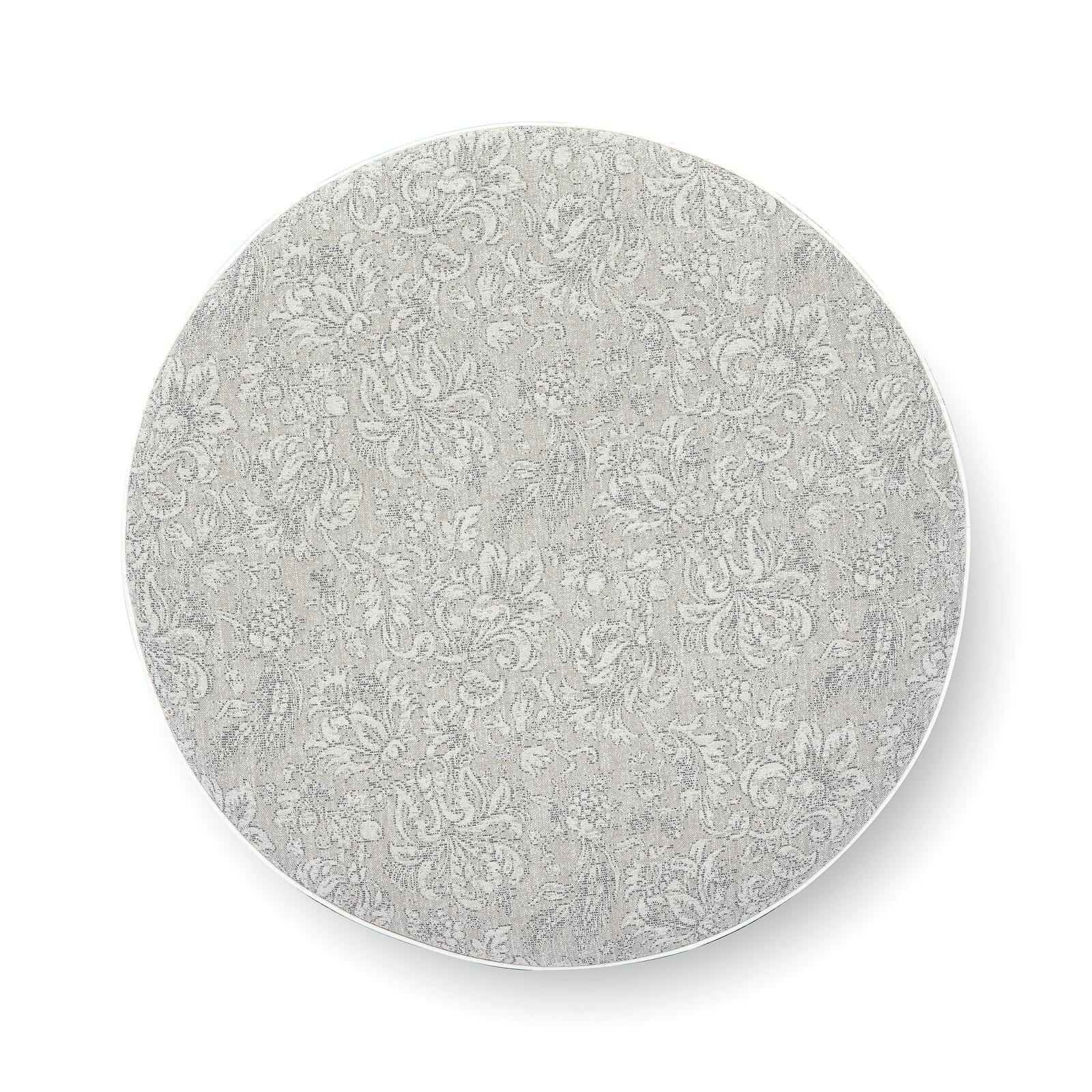 TOV Furniture Tassy Tasseled Round Ottoman