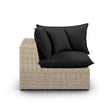 TOV Furniture Cali Performance Fabric & Wicker Outdoor Modular Components