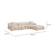 TOV Furniture Calliope 4-Piece Performance Modular Sectional