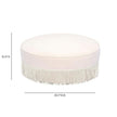 TOV Furniture Tassy Tasseled Round Ottoman