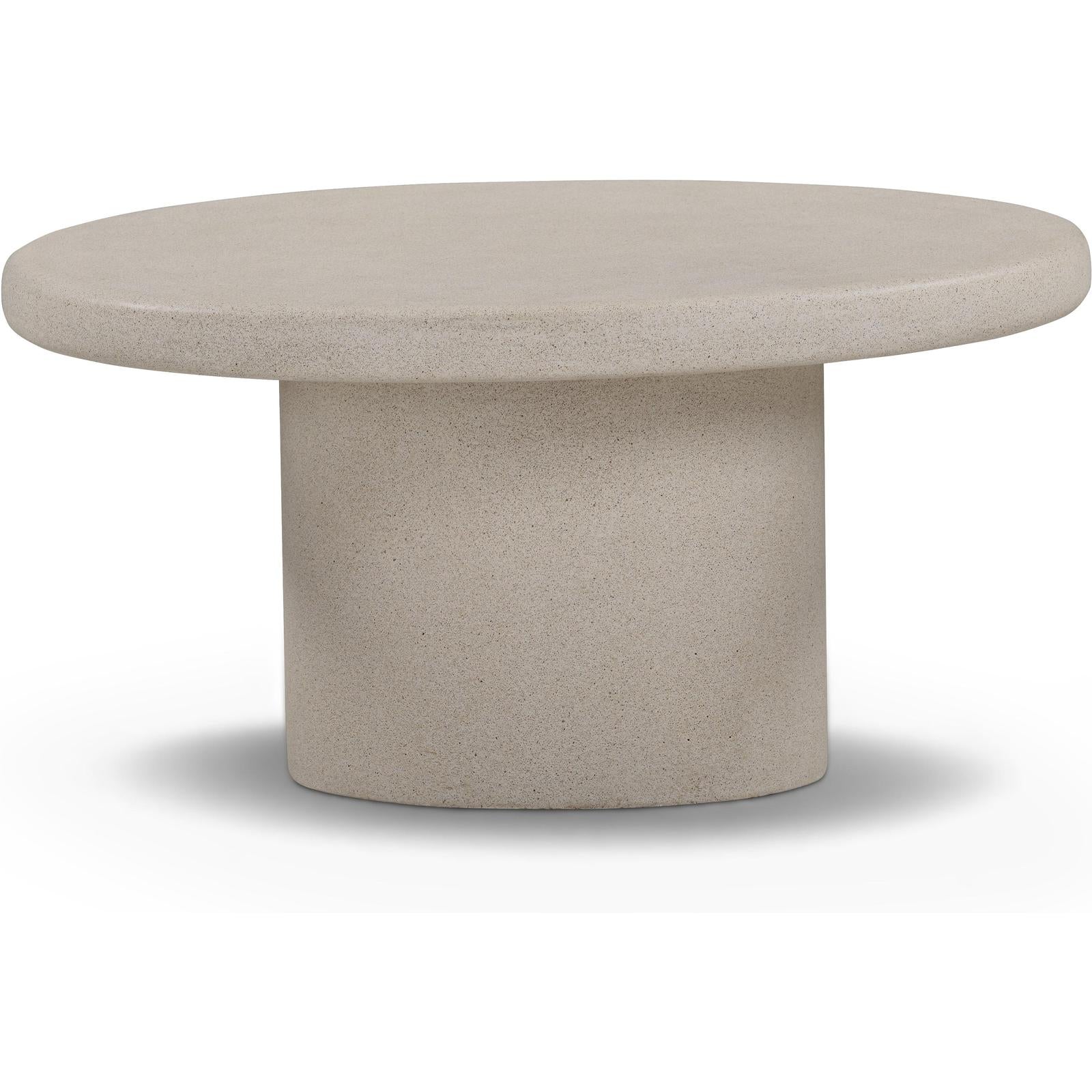 TOV Furniture Jade Concrete Indoor/Outdoor Nesting Coffee Table Set
