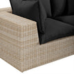 TOV Furniture Cali 4-Piece Performance Fabric & Wicker Outdoor Sectional