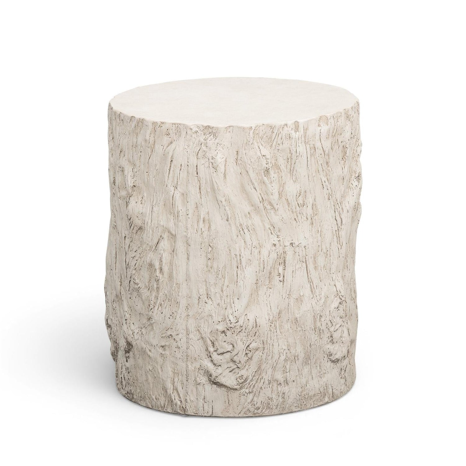 TOV Furniture Fawn Driftwood Concrete Indoor/Outdoor Side Table