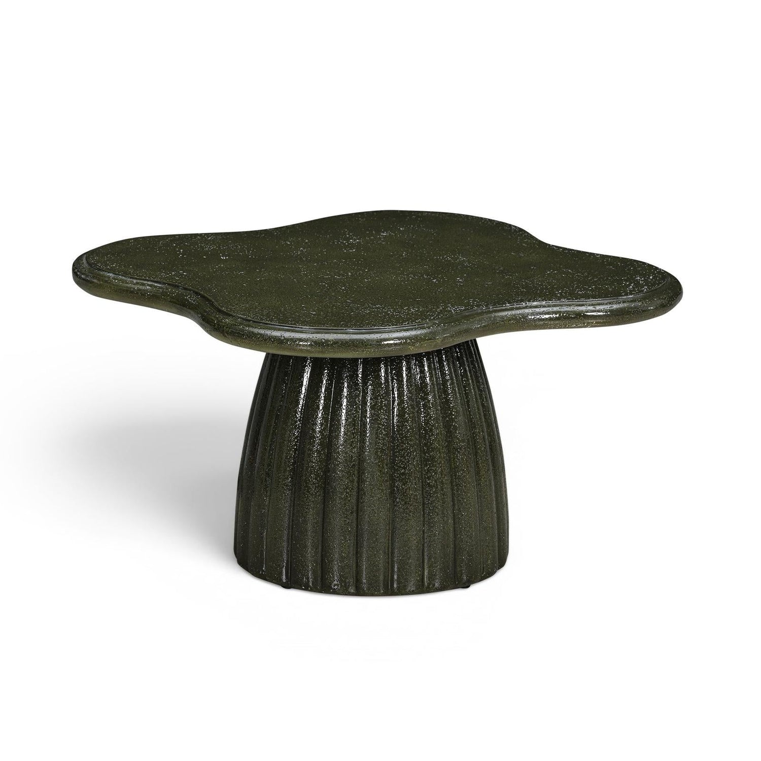 TOV Furniture Addison 32" Green Concrete Indoor/Outdoor Coffee Table