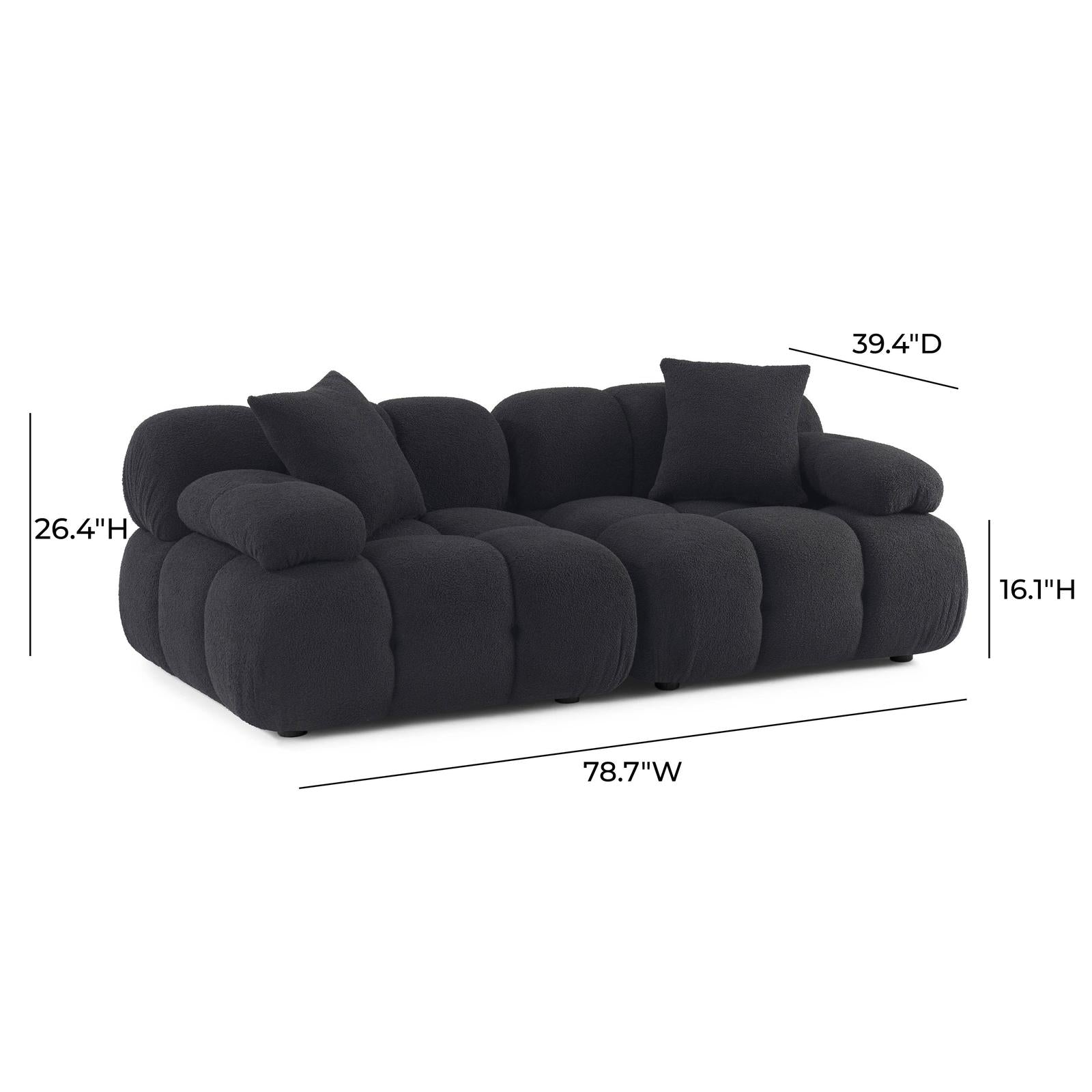 TOV Furniture Calliope Modular Loveseat