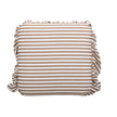 TOV Furniture Gertrude Striped Performance Linen Skirted Ottoman
