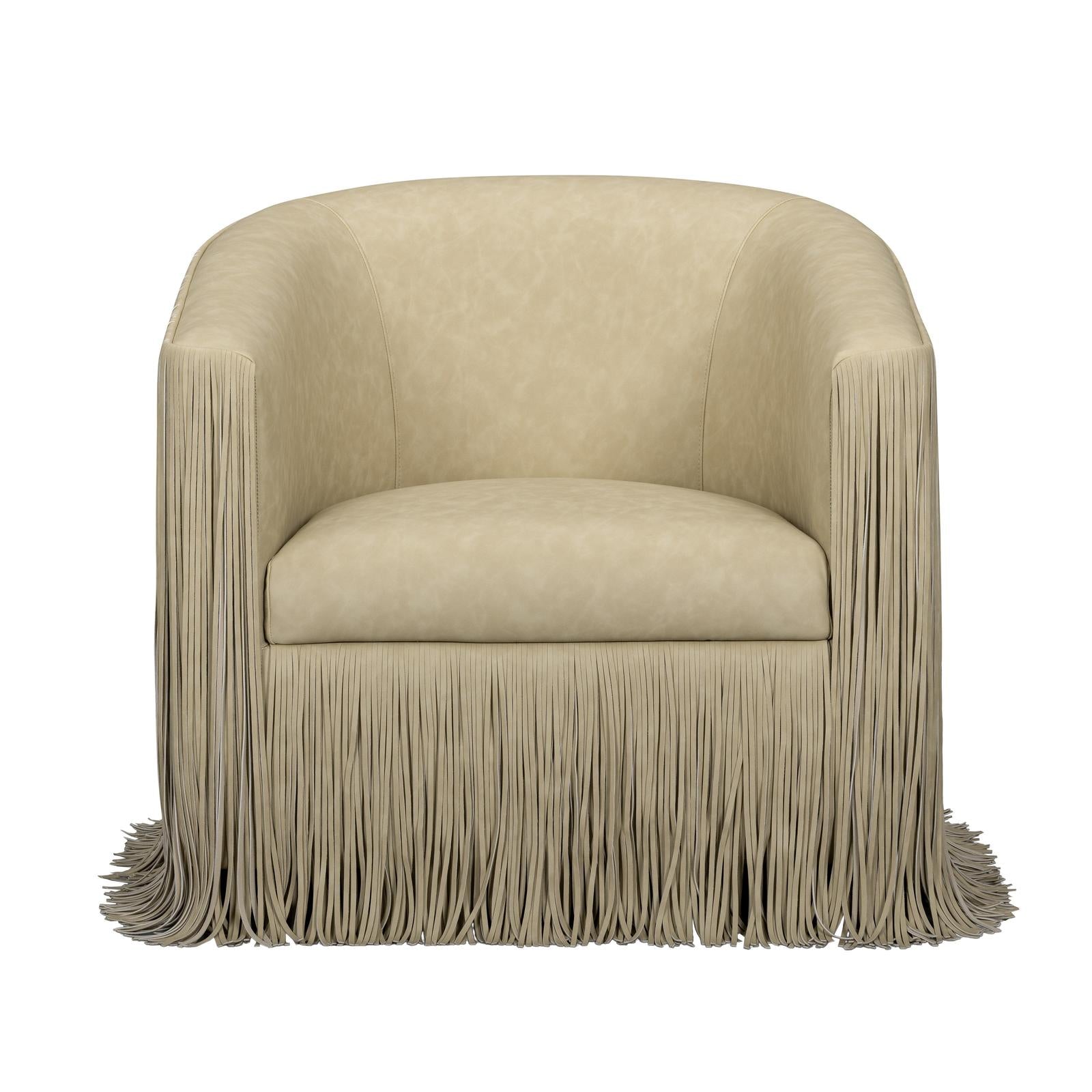 TOV Furniture Shag Me Swivel Chair