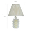 TOV Furniture Edith Scalloped Papier Mache Flower Pleated Table Lamp