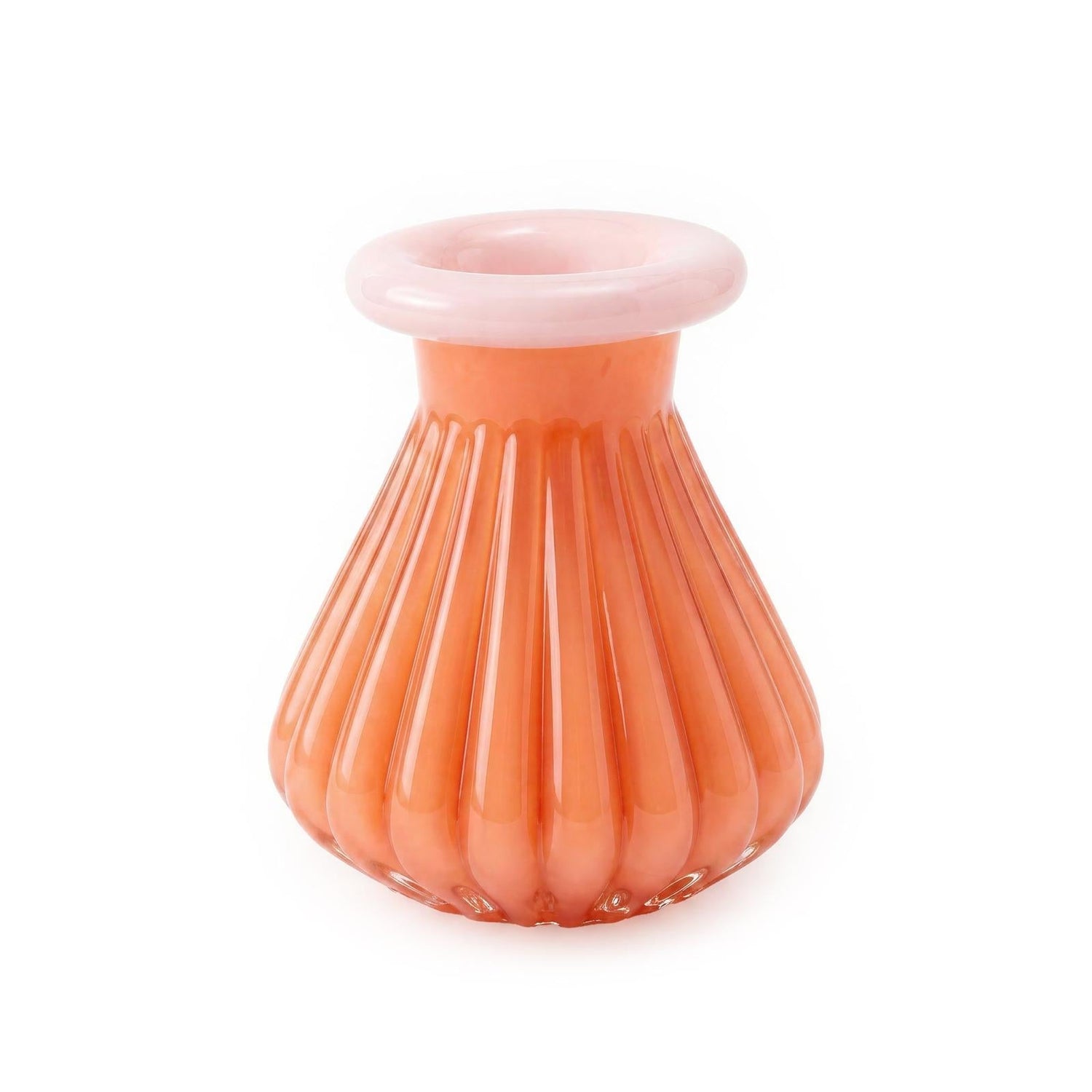 TOV Furniture Shell Orange Glass Vase
