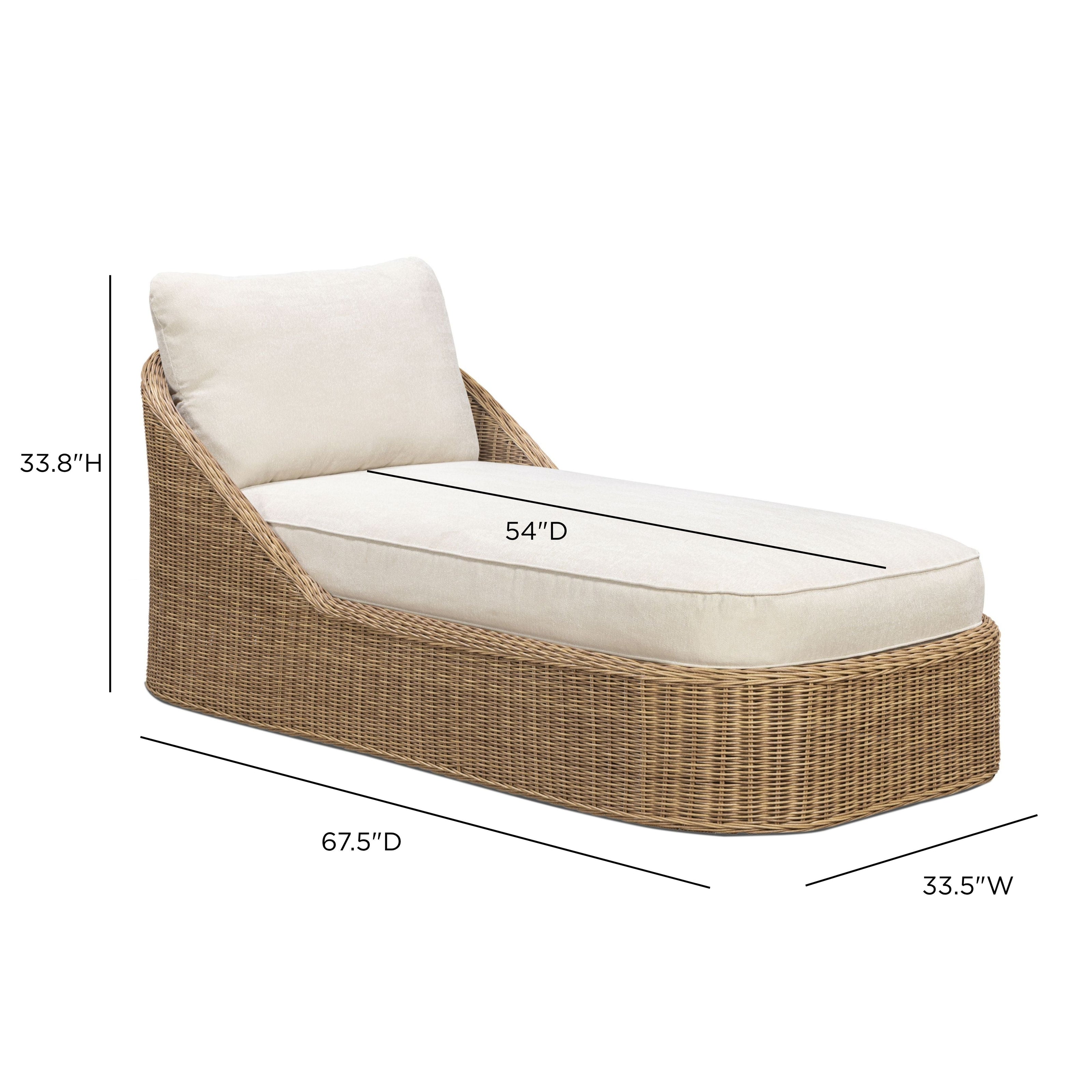 TOV Furniture Axel Boucle Outdoor Lounge Chair