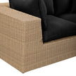 TOV Furniture Cali 4-Piece Performance Fabric & Wicker Outdoor Sectional