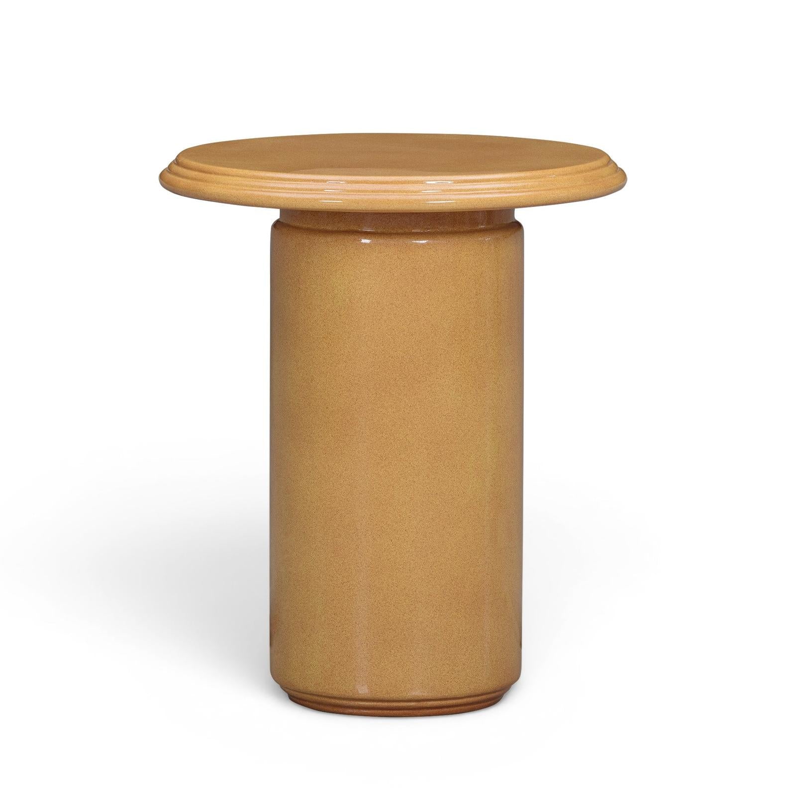 TOV Furniture Tate Turmeric Concrete Indoor/Outdoor Side Table