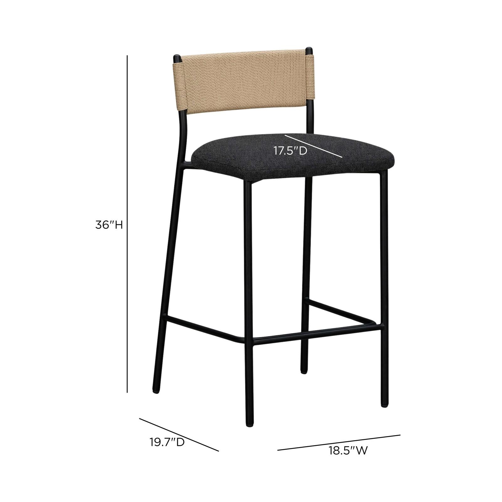 TOV Furniture Celine Boucle Counter Stool