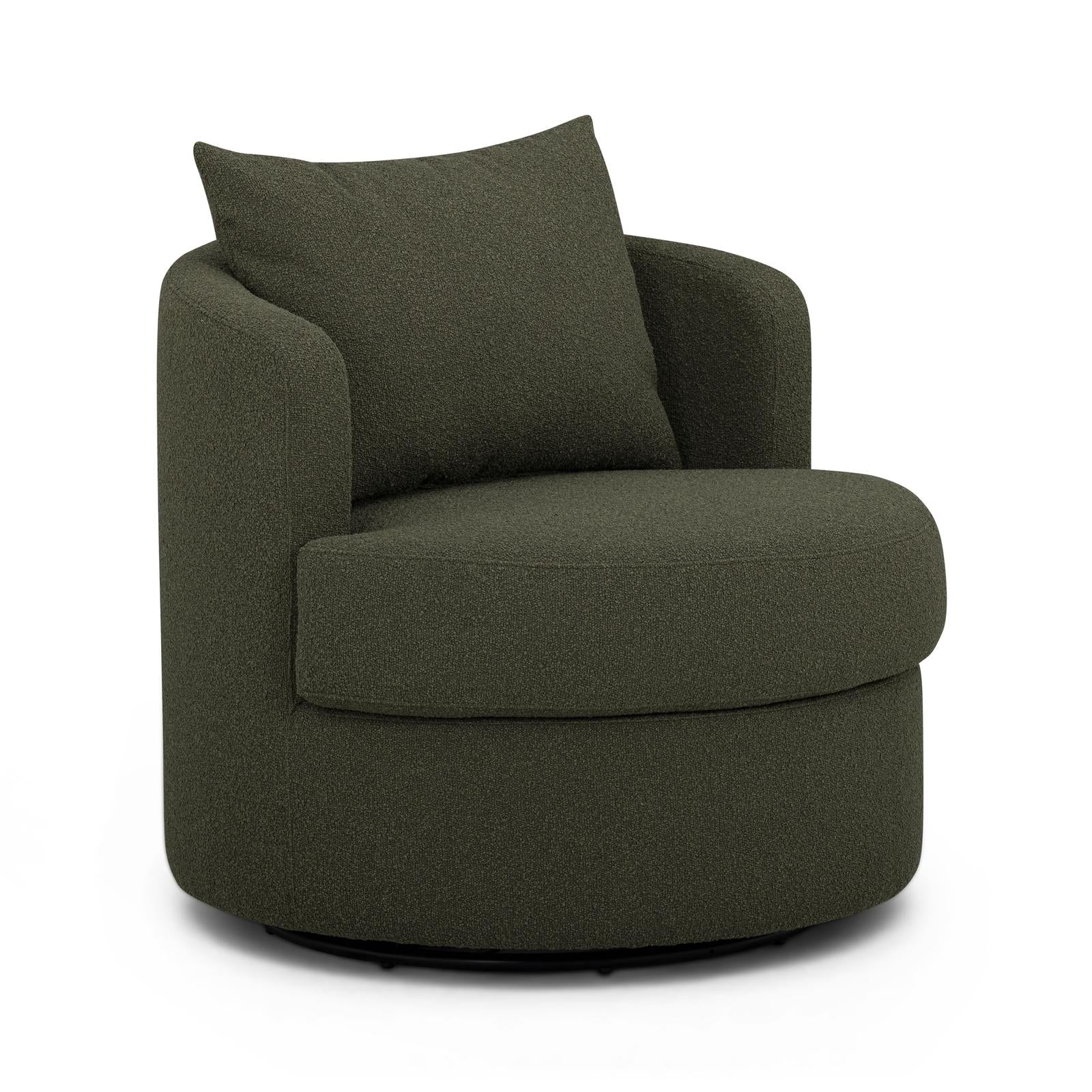 TOV Furniture Silvi Performance Boucle Swivel Accent Chair