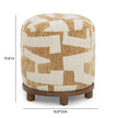 TOV Furniture Bisou Performance Jacquard Ottoman
