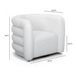 TOV Furniture Curves Performance Velvet Swivel Accent Chair