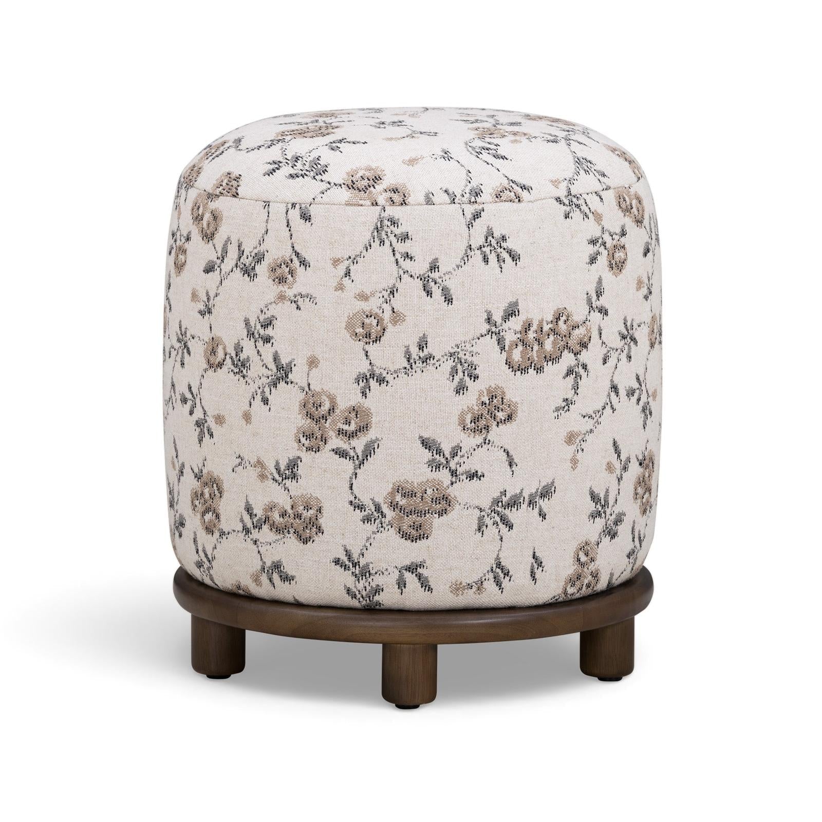 TOV Furniture Bisou Performance Jacquard Ottoman
