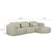 TOV Furniture Noor 3-Piece Modular Sectional