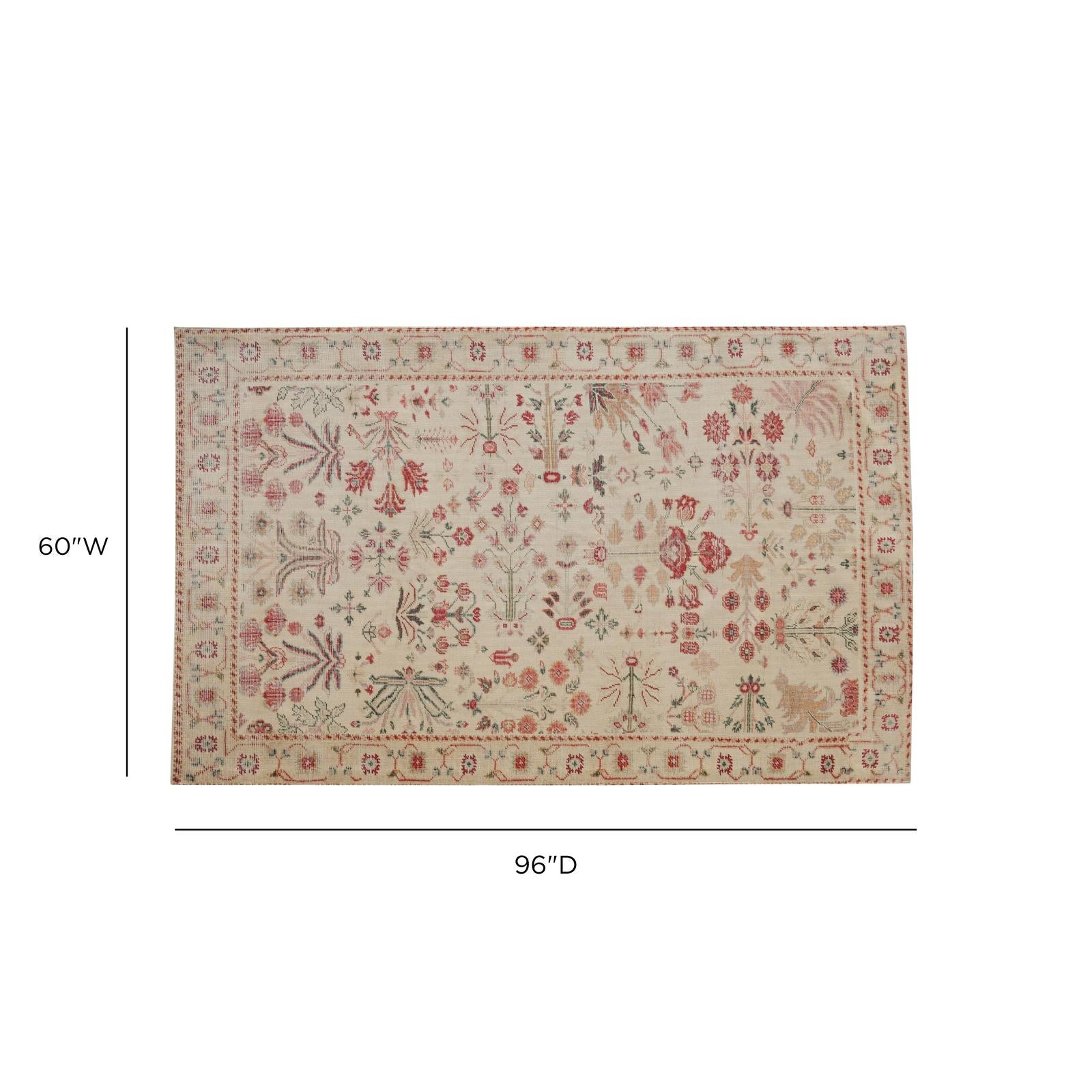 TOV Furniture Jardin Hand Woven Wool Area Rug 5'X8'