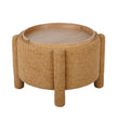 TOV Furniture Bellamy Railroad Chenille Storage Stool With Reversible Tray Top