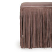 TOV Furniture Daphne Square Suede Fringe Ottoman