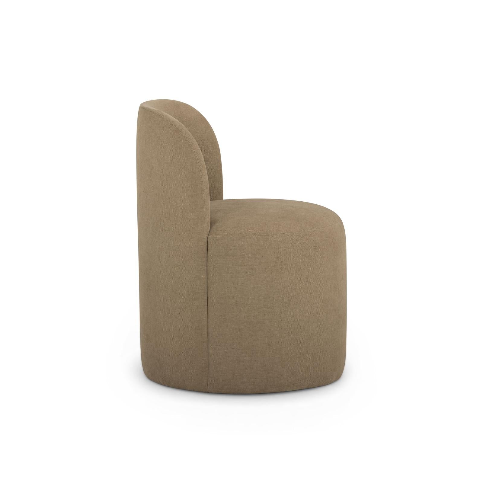 TOV Furniture Persa Round Back Performance Chenille Dining Chair