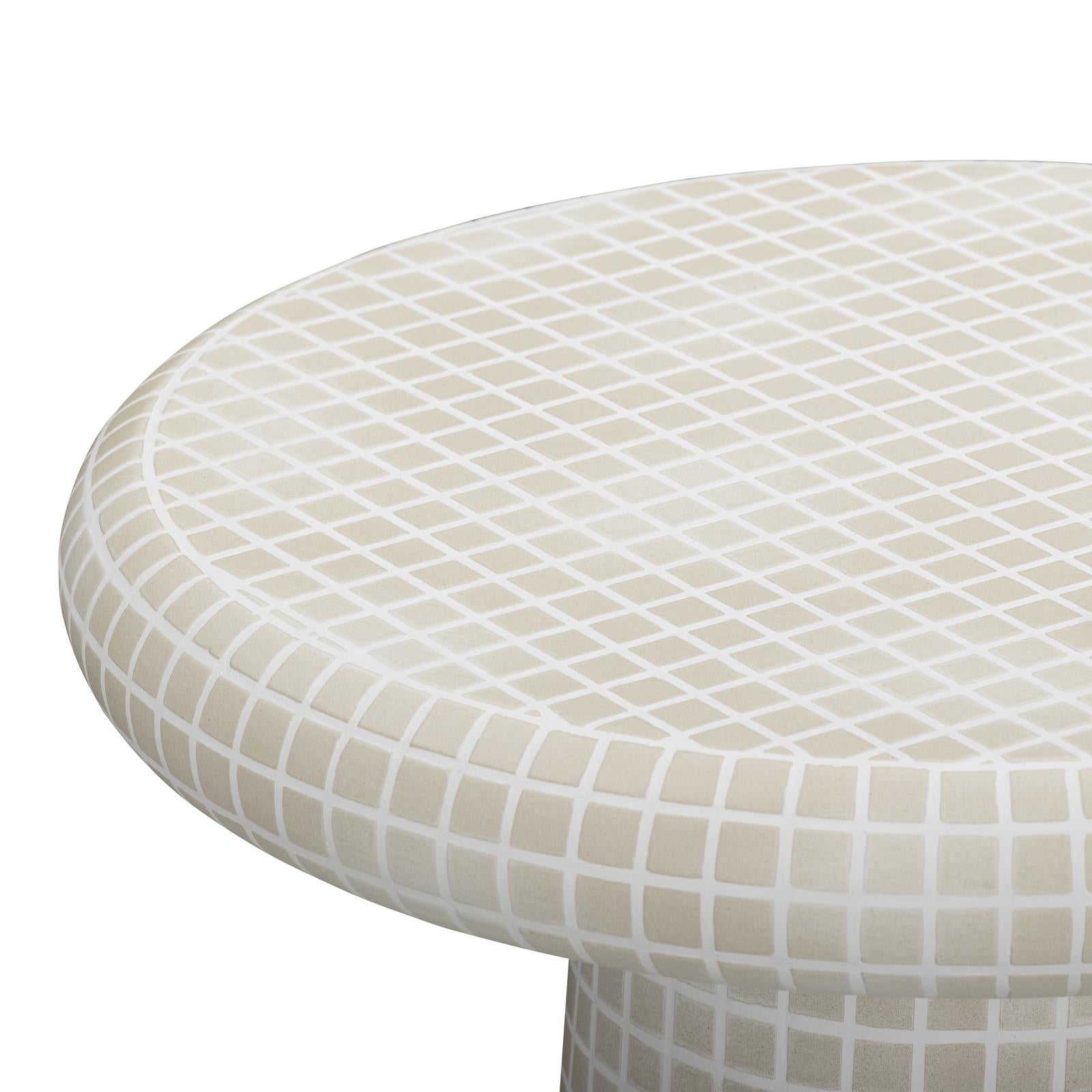 TOV Furniture Monica Tiled Pattern Indoor/Outdoor Side Table