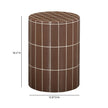 TOV Furniture Tatiana Round Concrete Indoor/Outdoor Side Table