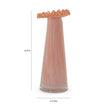 TOV Furniture Ruff Ombre Pink Glass Vase