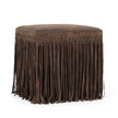 TOV Furniture Daphne Square Suede Fringe Ottoman