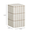 TOV Furniture Tatiana Square Concrete Indoor/Outdoor Side Table