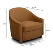 TOV Furniture Cettie Performance Velvet Accent Chair