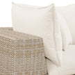 TOV Furniture Cali 4-Piece Performance Fabric & Wicker Outdoor Sectional