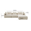 TOV Furniture Hangover 4-Piece Modular Sectional