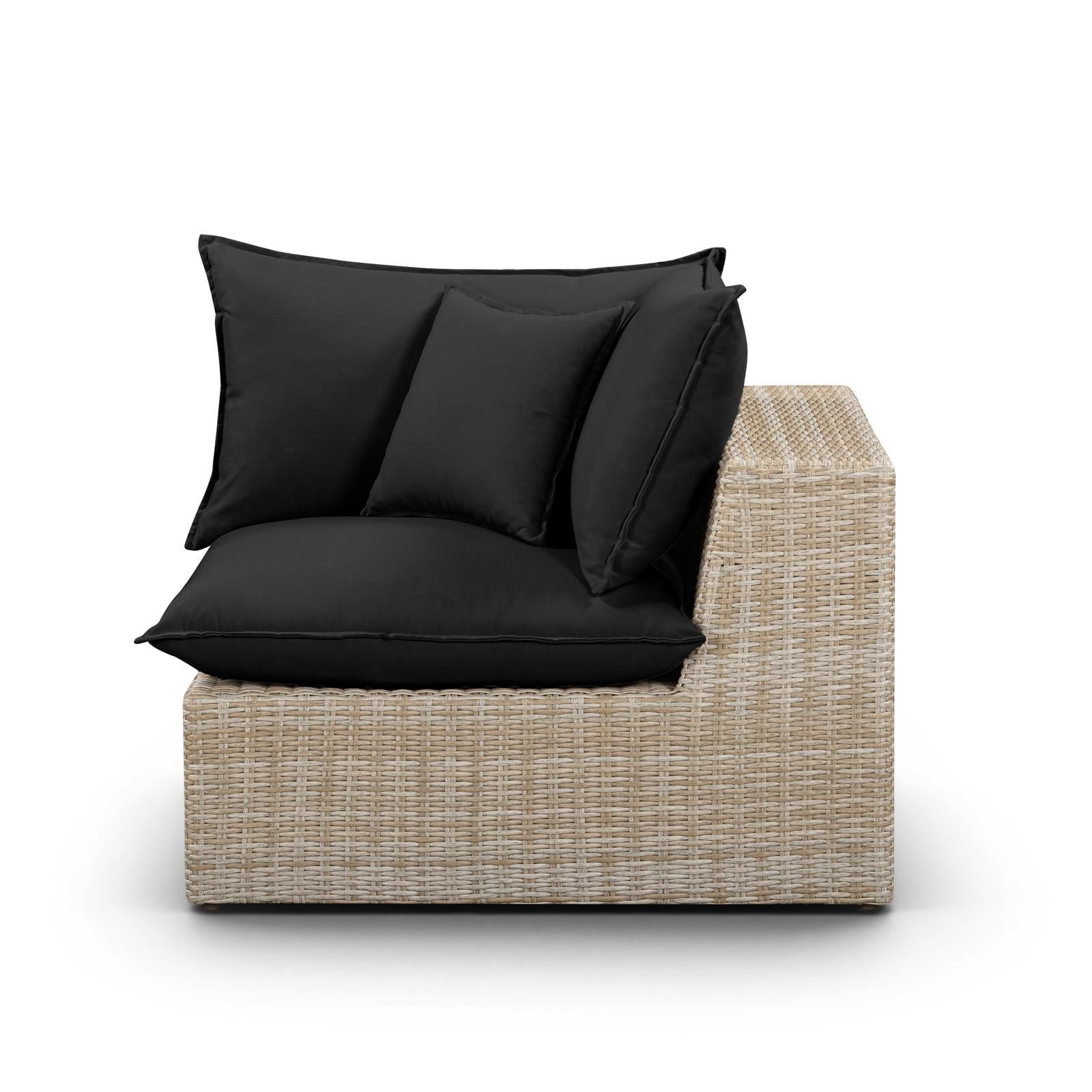 TOV Furniture Cali Performance Fabric & Wicker Outdoor Modular Components