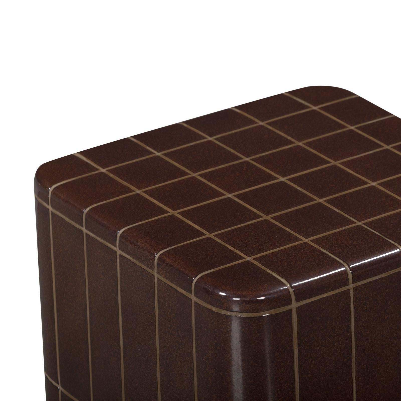 TOV Furniture Tatiana Square Concrete Indoor/Outdoor Side Table
