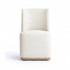 TOV Furniture Melissa Performance Fabric Rolling Dining Chair