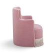 TOV Furniture Passe Tasseled Velvet Swivel Accent Chair