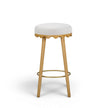 TOV Furniture Oodle Performance Vegan Mohair Bar Stool