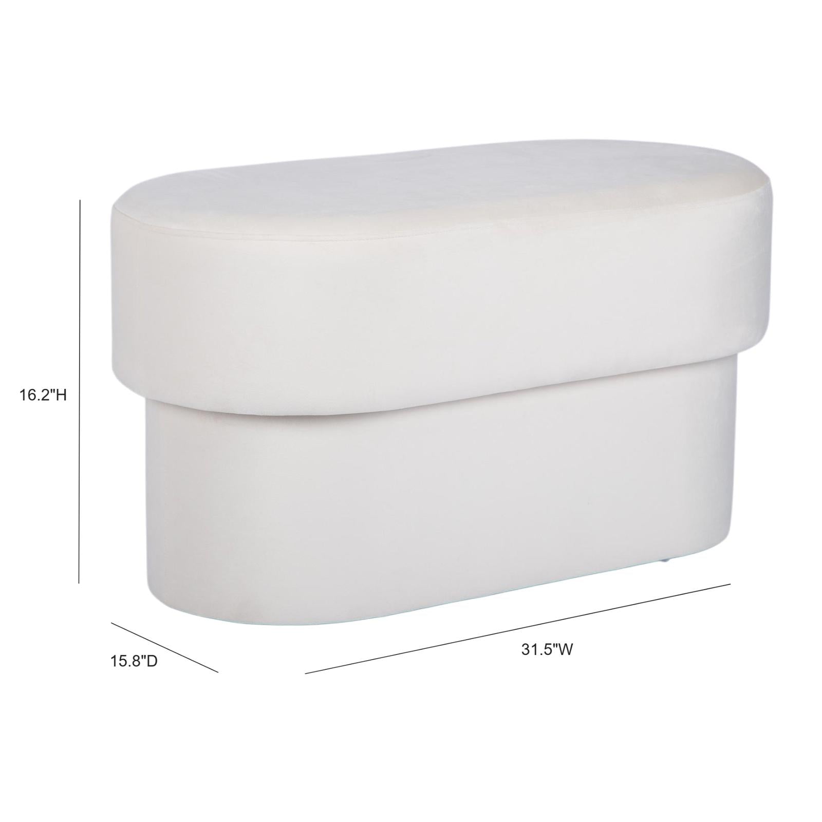 TOV Furniture Andrea Performance Velvet Storage Bench