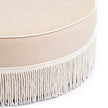 TOV Furniture Tassy Tasseled Round Ottoman