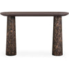 TOV Furniture Braya Faux Emperador Marble Console Table