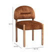 TOV Furniture Bruno Thick Performance Chenille Arched Back Dining Chair
