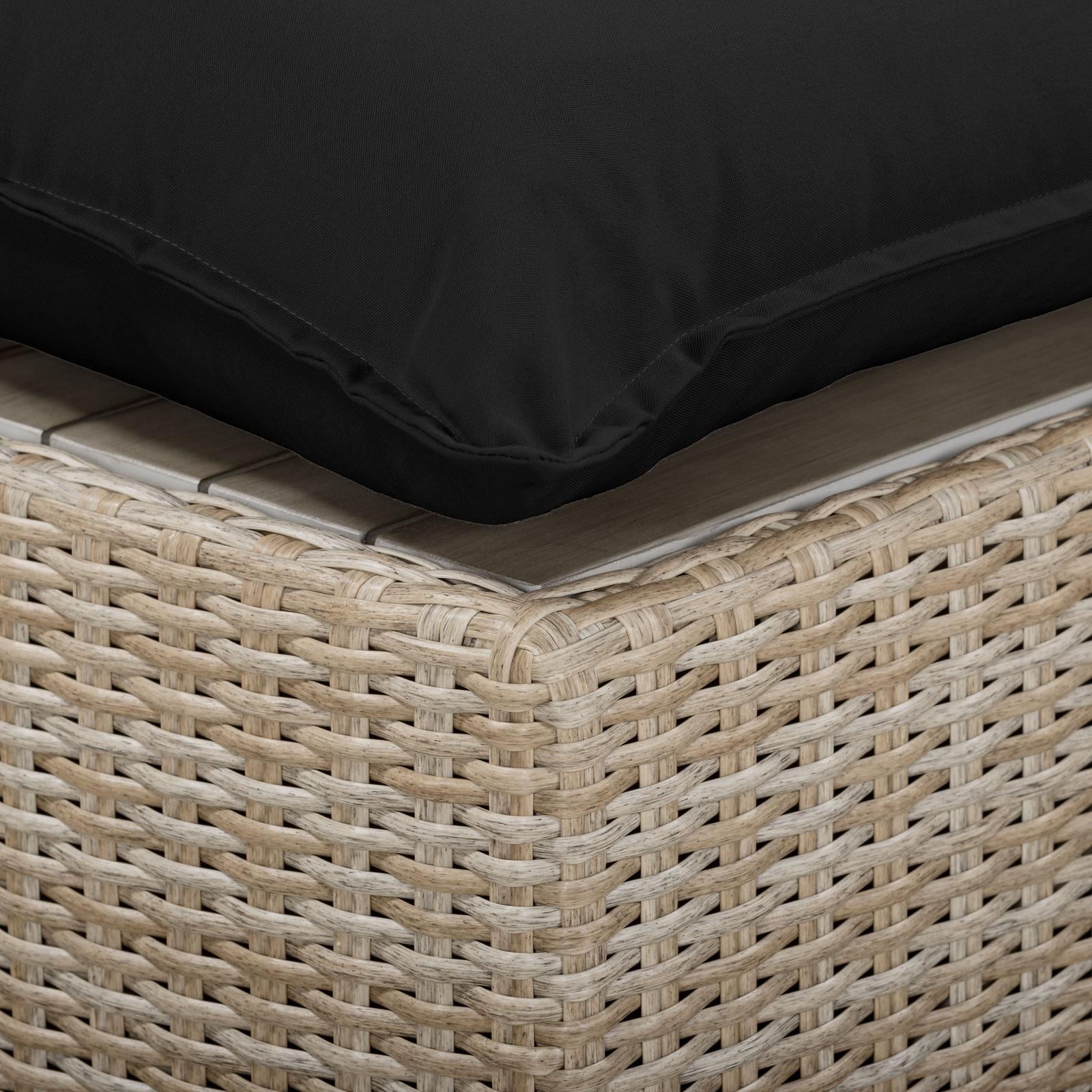 TOV Furniture Cali 4-Piece Performance Fabric & Wicker Outdoor Sectional