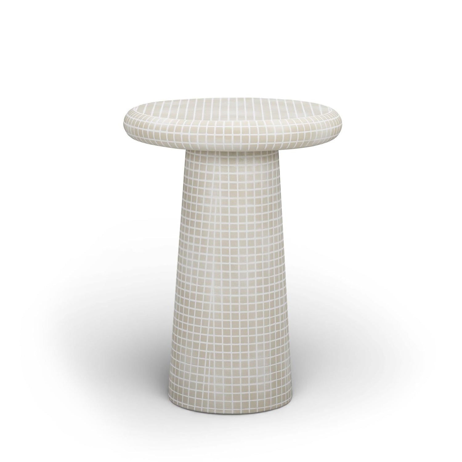 TOV Furniture Monica Tiled Pattern Indoor/Outdoor Side Table