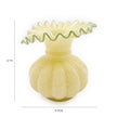 TOV Furniture Gourd Yellow Glass Vase