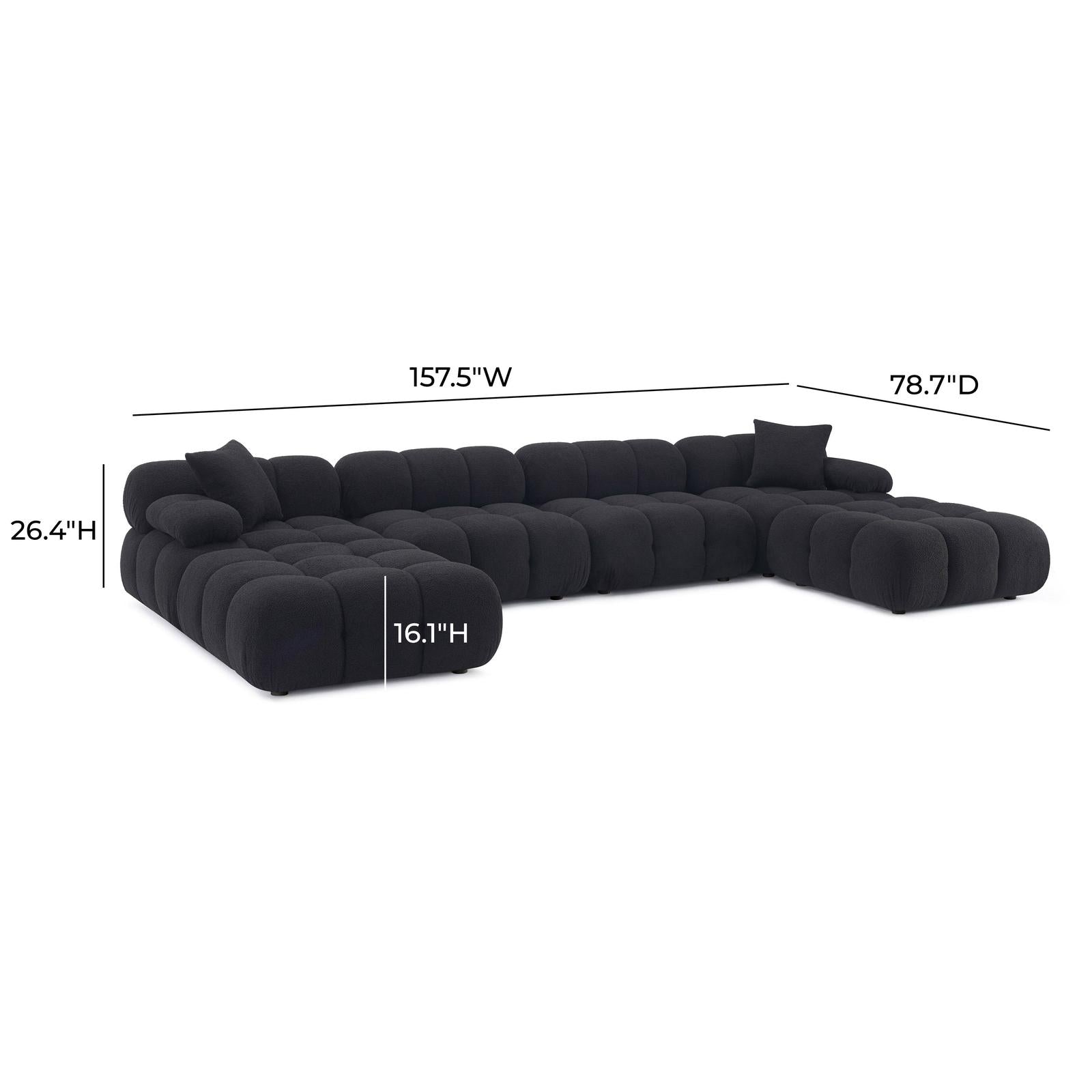 TOV Furniture Calliope 6-piece Performance Modular U-Sectional