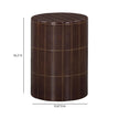 TOV Furniture Tatiana Round Concrete Indoor/Outdoor Side Table